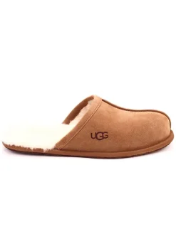 Leder-Hausschuhe "Scuff" in Hellbraun>UGG Sale