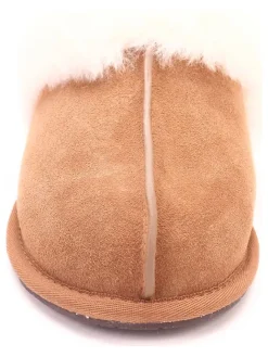 UGG Hausschuhe|Clogs & Pantoletten^Leder-Hausschuhe "Scuffette II" in Hellbraun