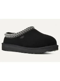 Leder-Hausschuhe "Tasman II" in Schwarz>UGG Clearance