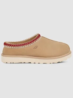 UGG Clogs & Pantoletten|Hausschuhe^Leder-Hausschuhe "Tasman" in Beige