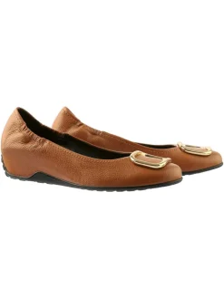 Leder-Keilballerinas in Hellbraun>Högl Online