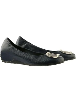 Leder-Keilballerinas in Schwarz>Högl Online