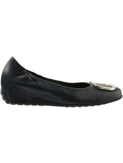 Leder-Keilballerinas in Schwarz>Högl Online
