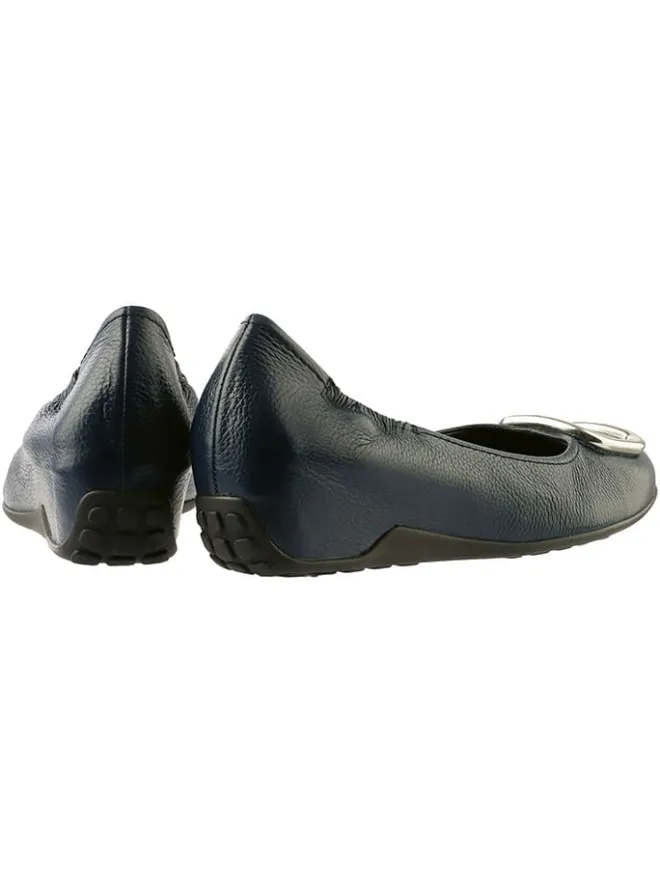 Leder-Keilballerinas in Schwarz>Högl Online