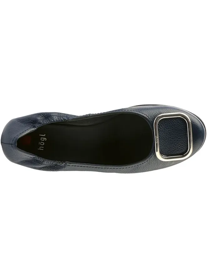 Leder-Keilballerinas in Schwarz>Högl Online