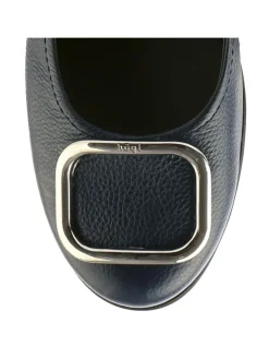 Leder-Keilballerinas in Schwarz><noscript><img width=