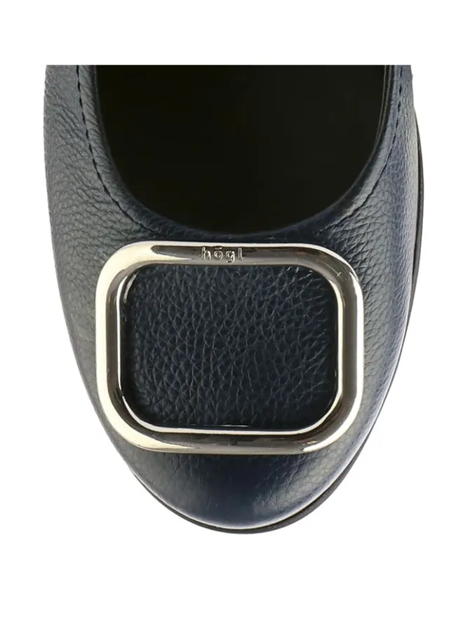 Leder-Keilballerinas in Schwarz>Högl Online