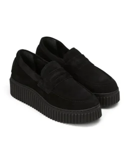 Leder-Keilmokassins in Schwarz>Marc O'Polo Shoes Outlet