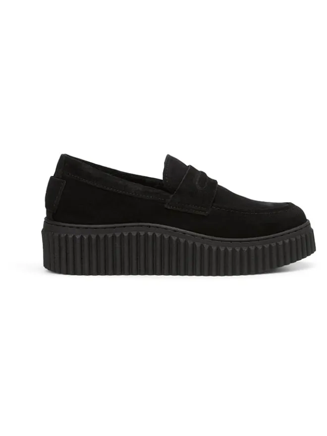Leder-Keilmokassins in Schwarz>Marc O'Polo Shoes Outlet