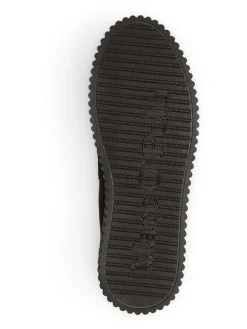 Leder-Keilmokassins in Schwarz><noscript><img width=