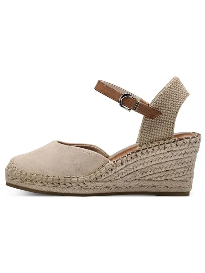 Leder-Keilpumps in Beige>Tamaris Discount