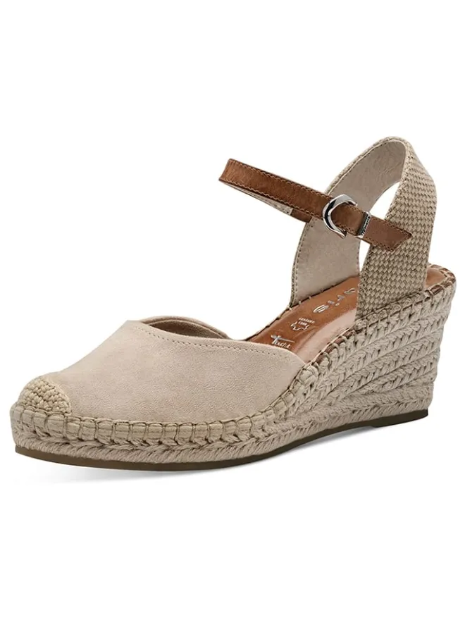 Leder-Keilpumps in Beige>Tamaris Discount