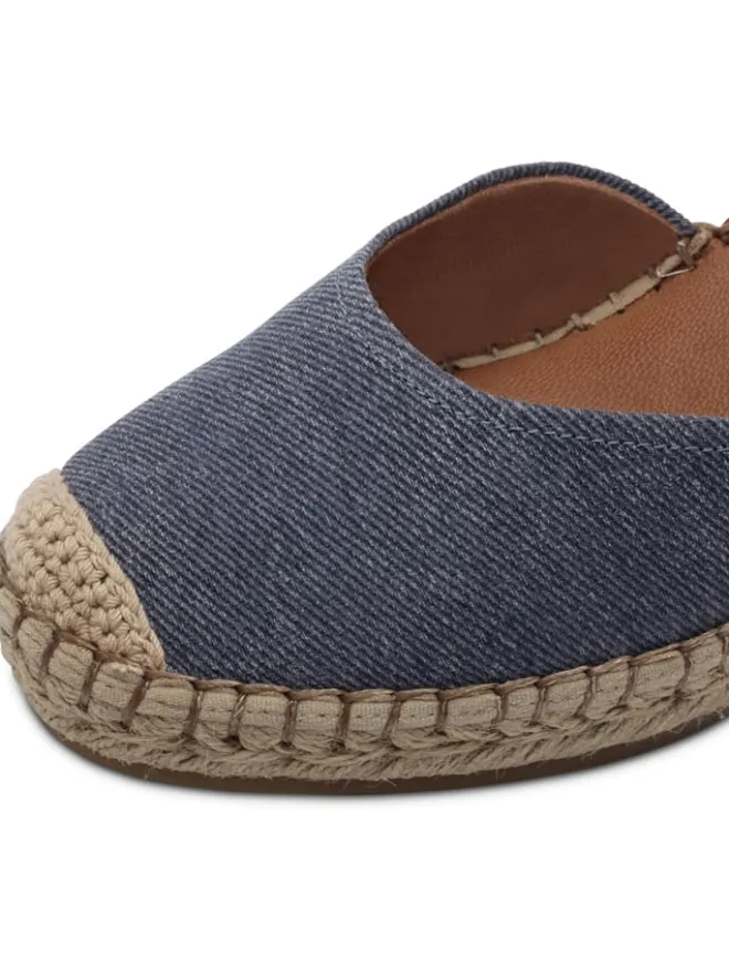 Tamaris Halbschuhe^Leder-Keilpumps in Blau
