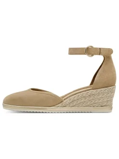 Tamaris Pumps^Leder-Keilpumps in Beige