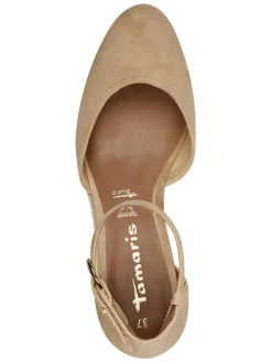 Tamaris Pumps^Leder-Keilpumps in Beige