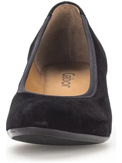 Leder-Keilpumps in Schwarz>Gabor New