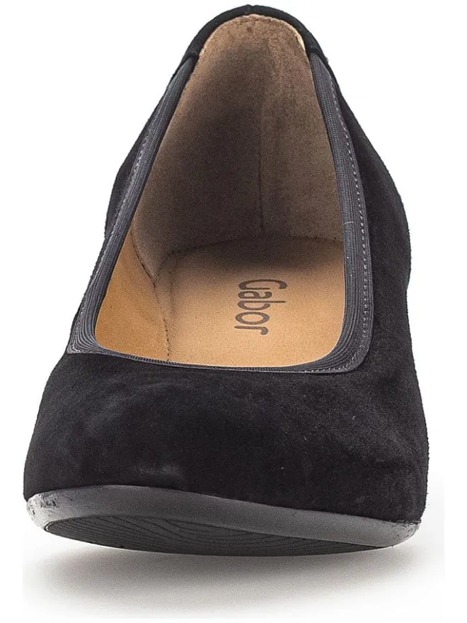 Leder-Keilpumps in Schwarz>Gabor New