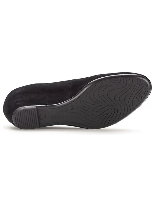 Leder-Keilpumps in Schwarz>Gabor New