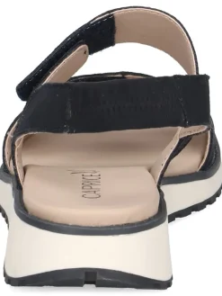 Caprice Sandalen^Leder-Keilsandaletten in Dunkelblau