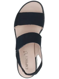 Caprice Sandalen^Leder-Keilsandaletten in Dunkelblau