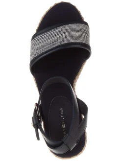 Tommy Hilfiger Shoes Sandalen^Leder-Keilsandaletten in Dunkelblau