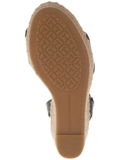 Tommy Hilfiger Shoes Sandalen^Leder-Keilsandaletten in Dunkelblau