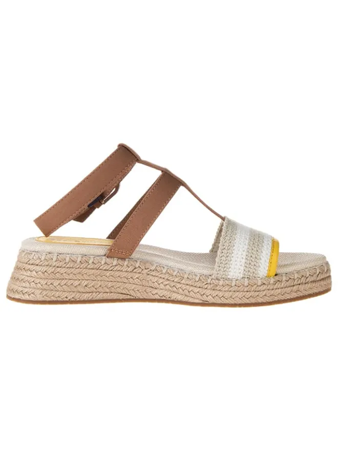 Tommy Hilfiger Shoes Sandalen^Leder-Keilsandaletten in Hellbraun