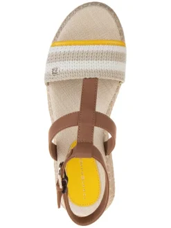 Tommy Hilfiger Shoes Sandalen^Leder-Keilsandaletten in Hellbraun