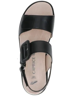 Caprice Sandalen^Leder-Keilsandaletten in Schwarz