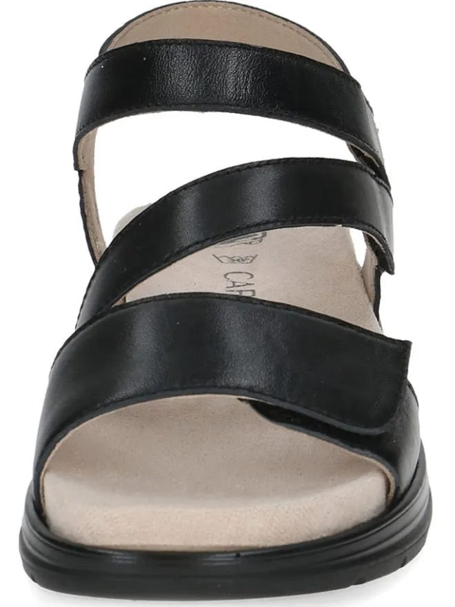 Caprice Sandalen^Leder-Keilsandaletten in Schwarz