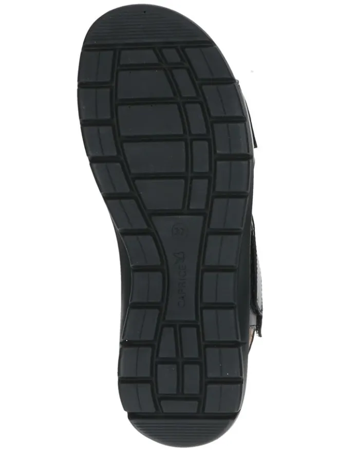 Caprice Sandalen^Leder-Keilsandaletten in Schwarz