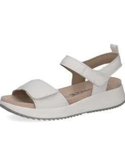 Caprice Sandalen^Leder-Keilsandaletten in Weiß