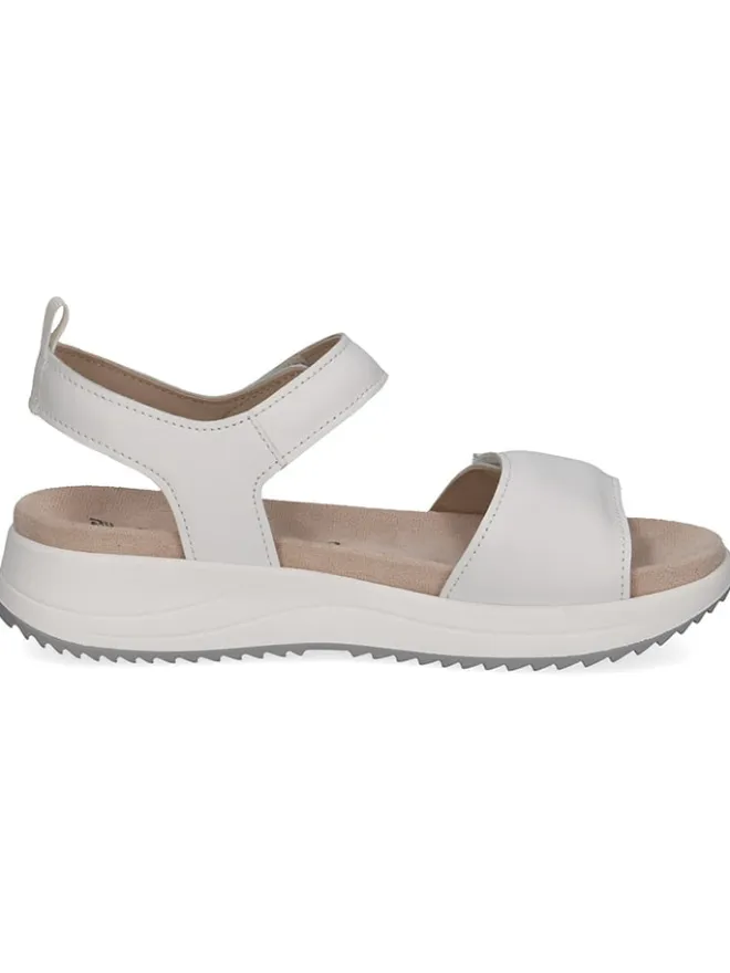Caprice Sandalen^Leder-Keilsandaletten in Weiß