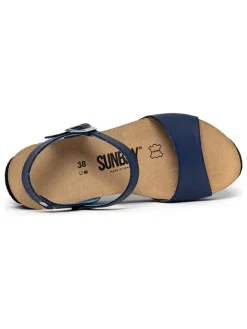 Sunbay Sandalen^Leder-Keilsandaletten 