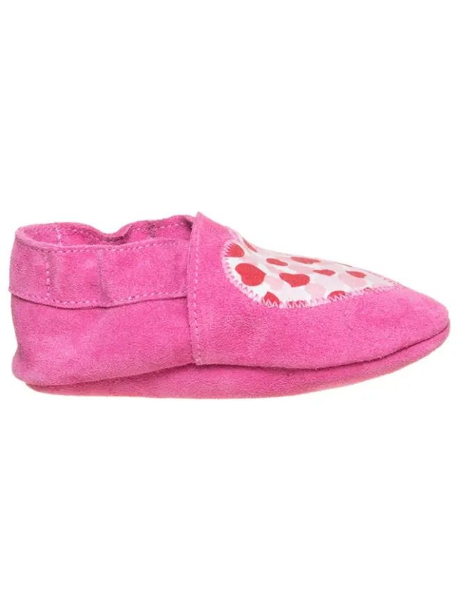 lamino Krabbelschuhe^Leder-Krabbelschuhe in Pink