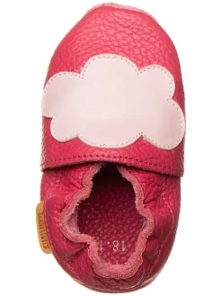 Leder-Krabbelschuhe in Pink><noscript><img width=