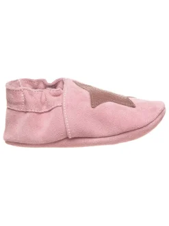 Leder-Krabbelschuhe in Rosa>lamino New
