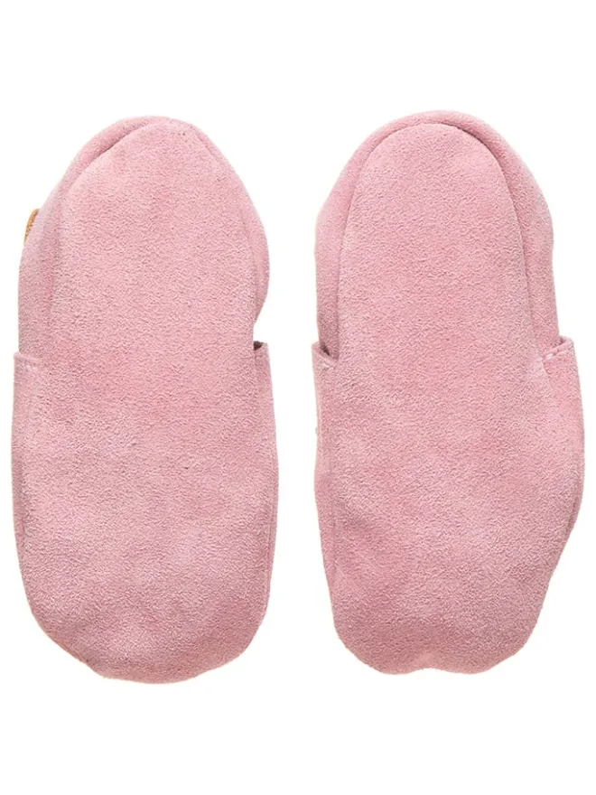 Leder-Krabbelschuhe in Rosa>lamino New