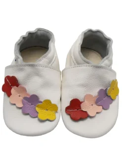 Yihakids Krabbelschuhe^Leder-Krabbelschuhe in Weiß
