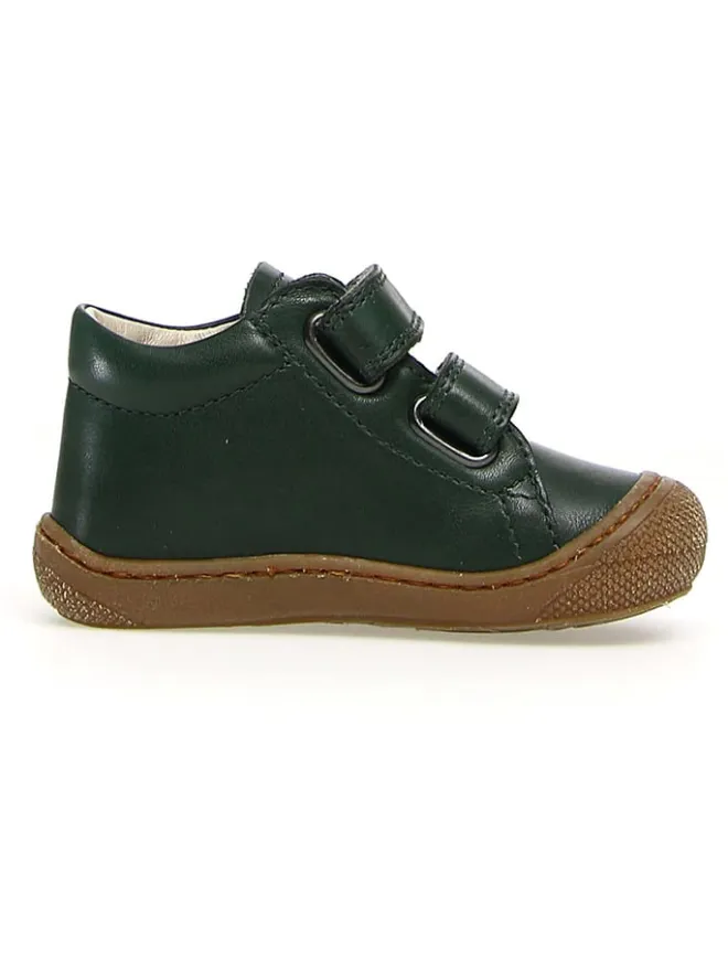 Naturino Lauflernschuhe^Leder-Lauflernschuhe "Cocoon" in Dunkelgrün