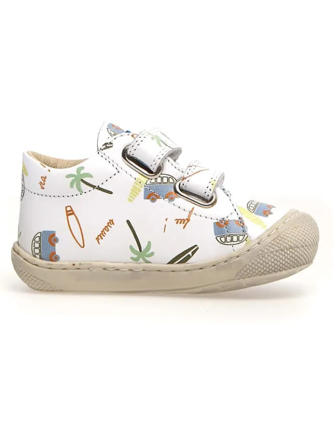 Leder-Lauflernschuhe "Cocoon" in Weiß>Naturino New
