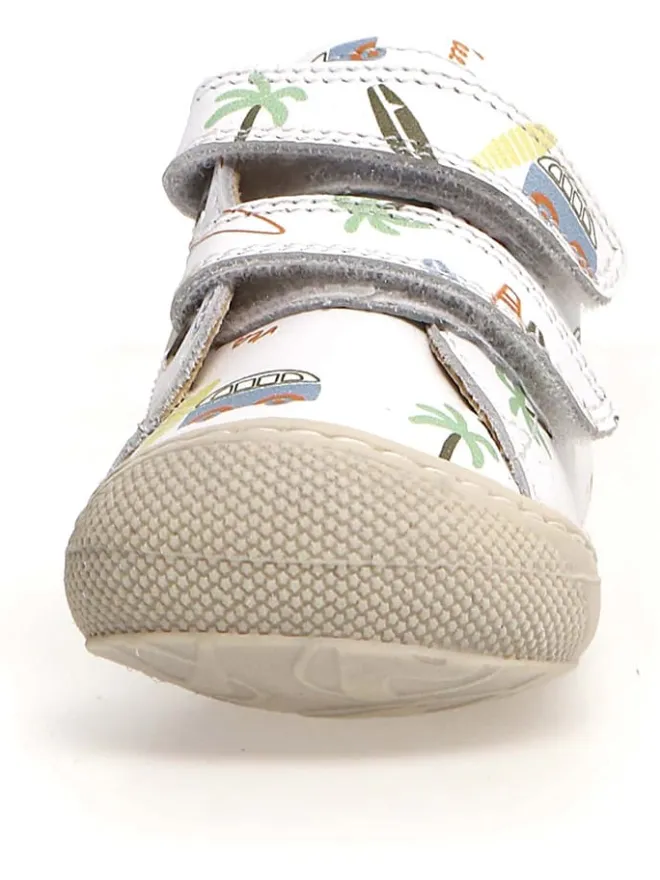 Leder-Lauflernschuhe "Cocoon" in Weiß>Naturino New