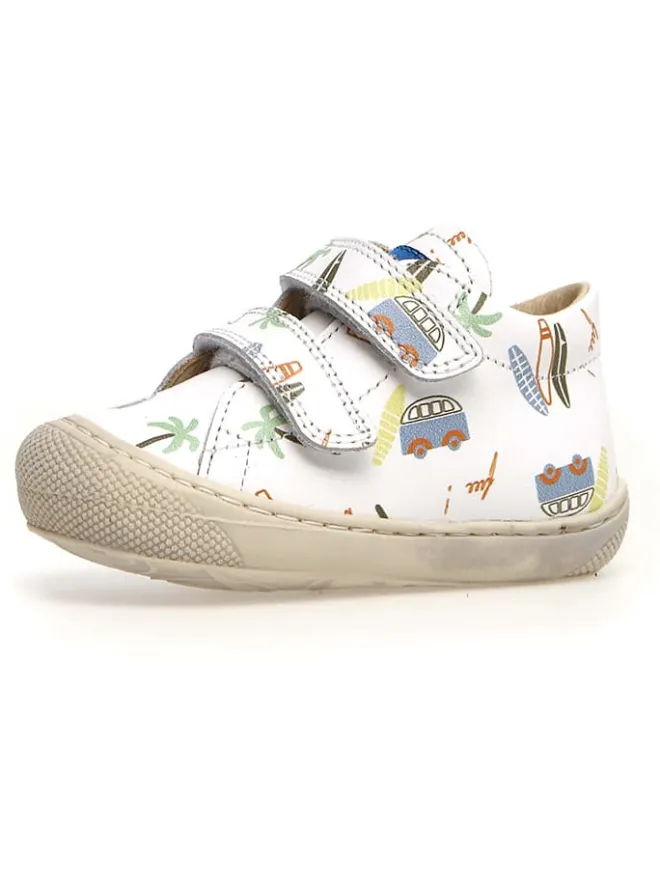 Leder-Lauflernschuhe "Cocoon" in Weiß>Naturino New