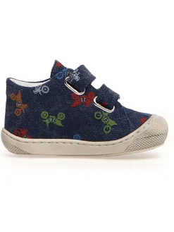 Leder-Lauflernschuhe "Cocoon" in Dunkelblau>Naturino Clearance
