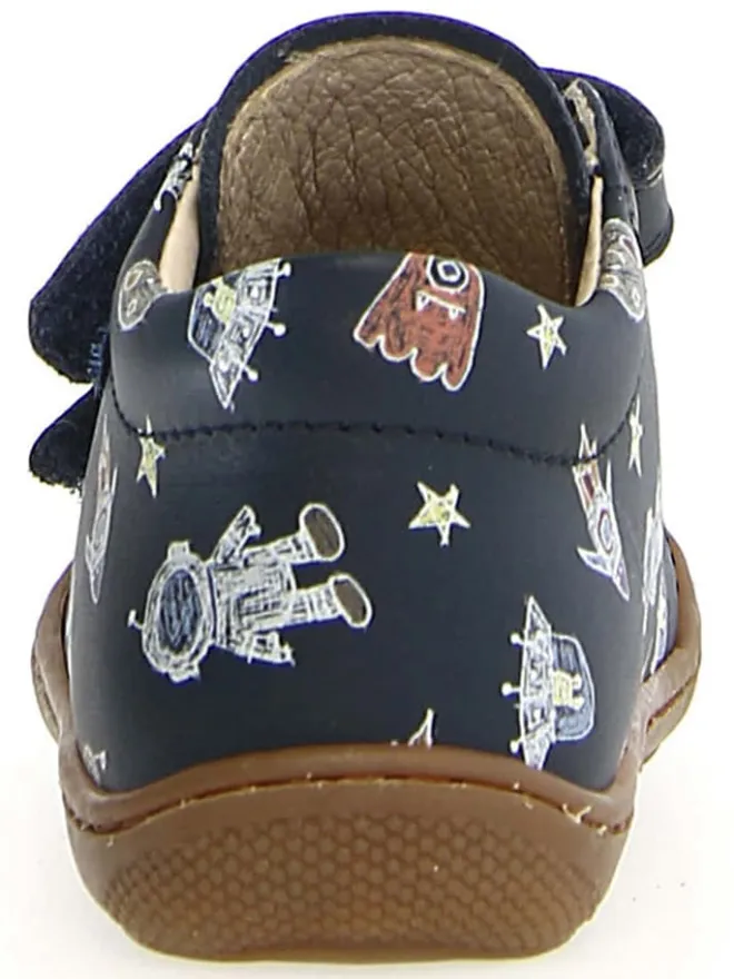 Leder-Lauflernschuhe "Cocoon" in in Dunkelblau>Naturino Outlet