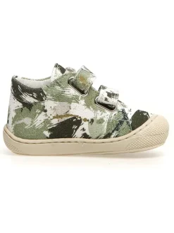 Leder-Lauflernschuhe "Cocoon" in Khaki>Naturino