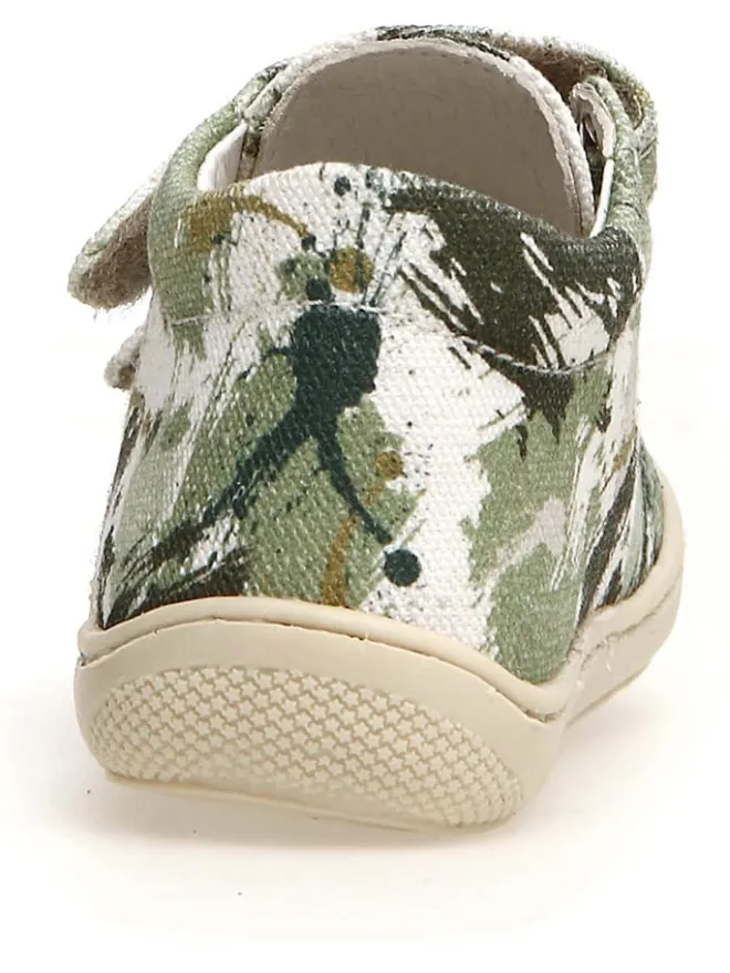 Leder-Lauflernschuhe "Cocoon" in Khaki>Naturino