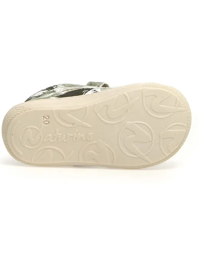 Leder-Lauflernschuhe "Cocoon" in Khaki>Naturino