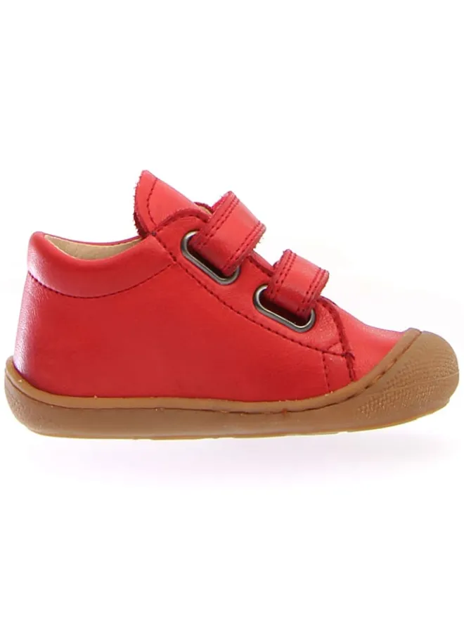 Leder-Lauflernschuhe "Cocoon" in Rot>Naturino Outlet
