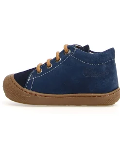Naturino Lauflernschuhe^Leder-Lauflernschuhe "Cocoon" in Dunkelblau/ Hellbraun